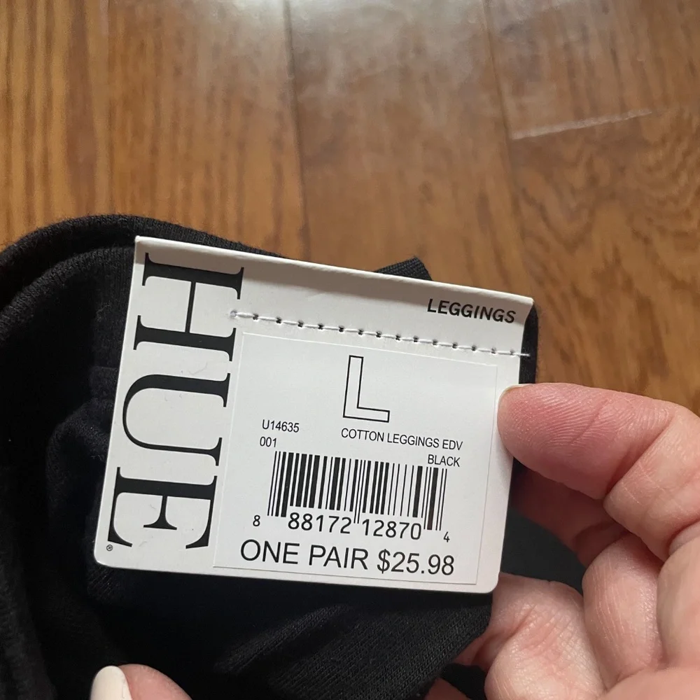 Hue Cotton Leggings Large - Picture 4 of 5
